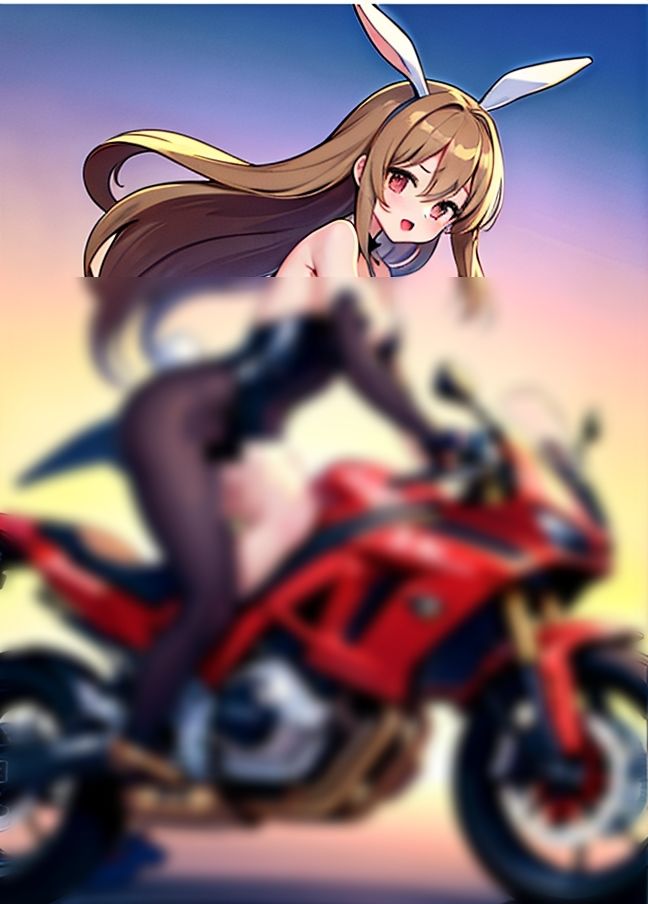 サンプル画像3:バニーガールはバイクでイキたい！「バイクの振動が気持ちいい」(あなたの願いを叶えましょう) [d_435116]