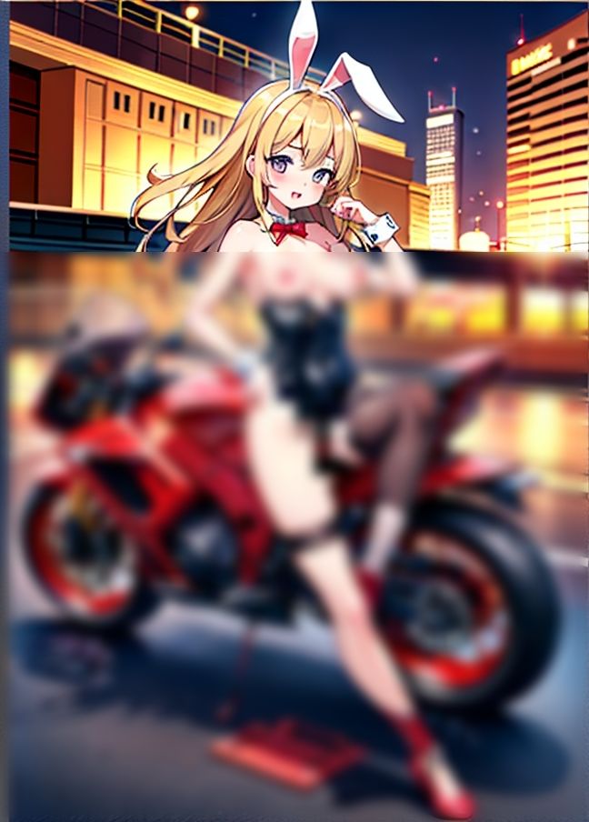バニーガールはバイクでイキたい！「バイクの振動が気持ちいい」の画像6