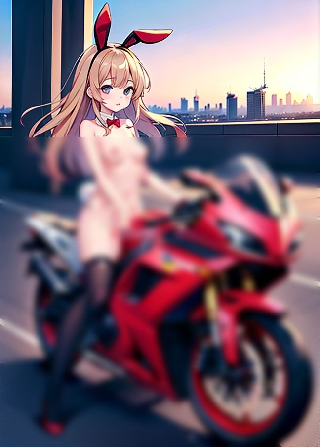 バニーガールはバイクでイキたい！「バイクの振動が気持ちいい」の画像7