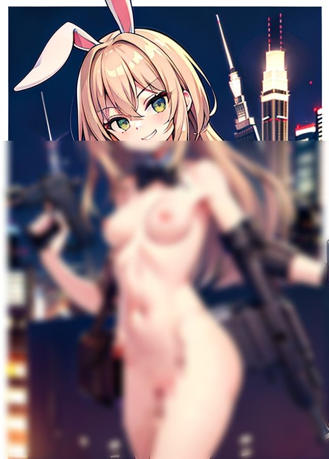 サンプル画像6:ダークヒーロー「逆バニーは暗？？者」(AI博士) [d_435179]