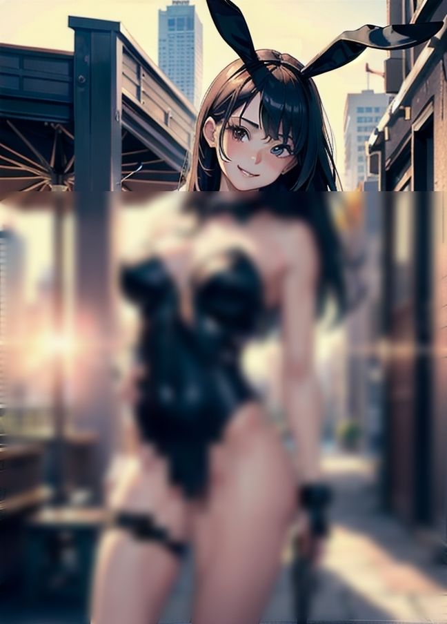 サンプル画像4:逆バニーポリスが逆逮捕「え？わたしが逆に逮捕されるの？」「露出して何が悪い？」(midnightstar) [d_435200]