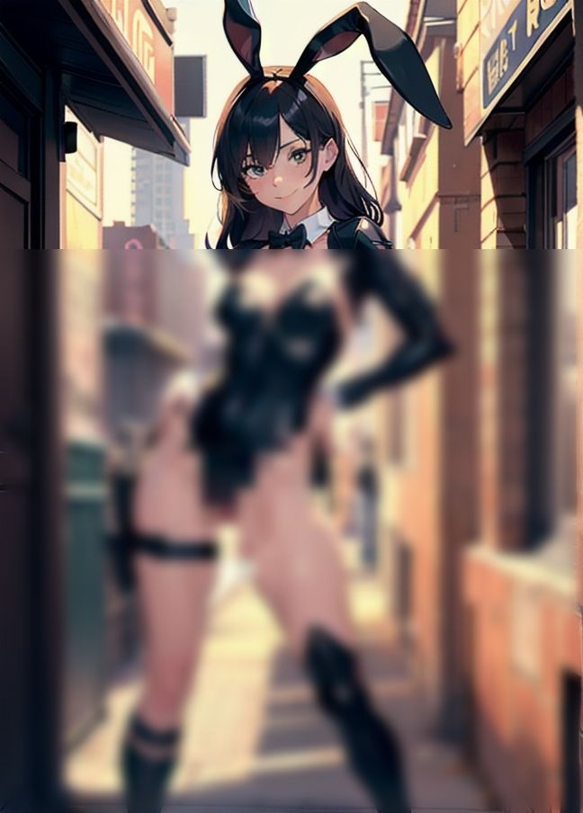 サンプル画像6:逆バニーポリスが逆逮捕「え？わたしが逆に逮捕されるの？」「露出して何が悪い？」(midnightstar) [d_435200]