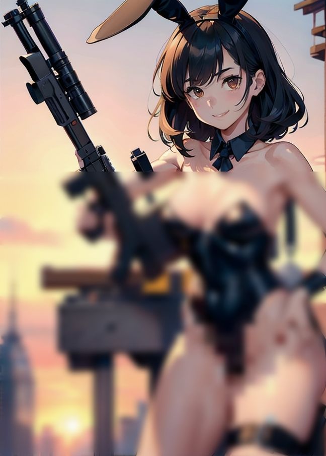 サンプル画像2:逆バニー警官「見た目で判断しないで、国家公務員の権力を舐めないでね」(エロ魔王) [d_435203]