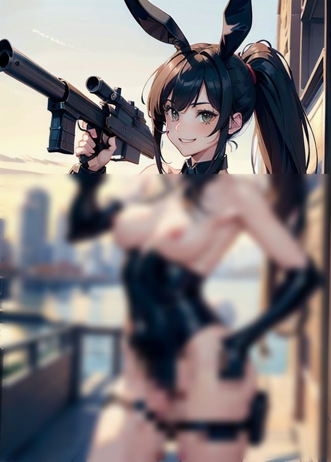 サンプル画像4:逆バニー警官「見た目で判断しないで、国家公務員の権力を舐めないでね」(エロ魔王) [d_435203]