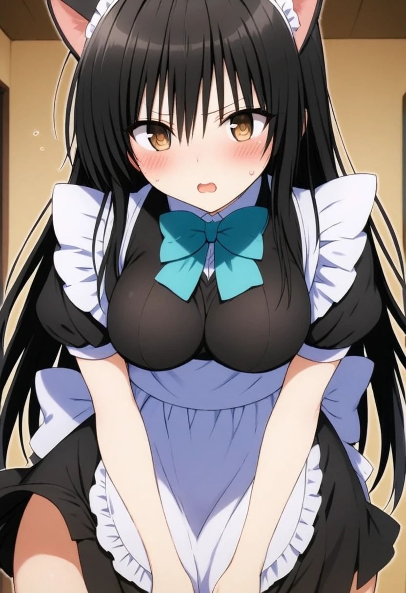 サンプル画像1:真面目な風紀委員に猫耳メイドコスさせてハレンチしまくった(汁なし担々麺) [d_435206]