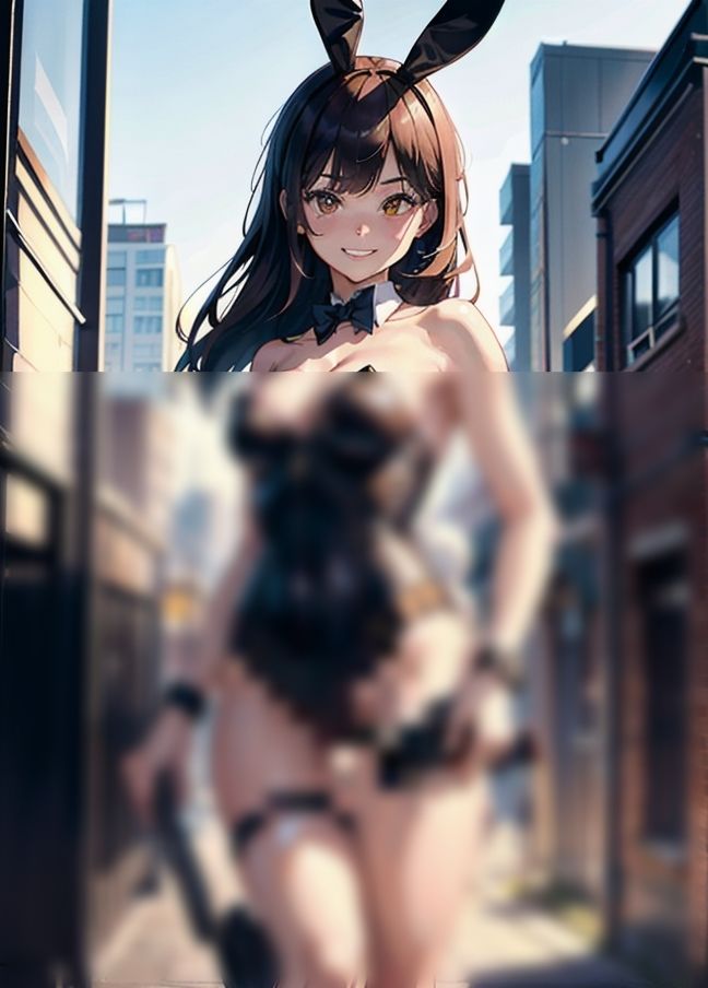 サンプル画像3:女警官はバニーガールに変装して悪を倒す「非エロは悪、エロは正義」(学校のマドンナたち) [d_435368]