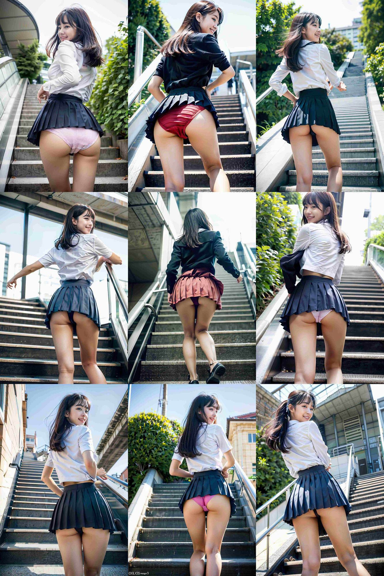 サンプル画像4:パンチラ制服女子 短すぎるスカート(SakuraBooks) [d_435375]