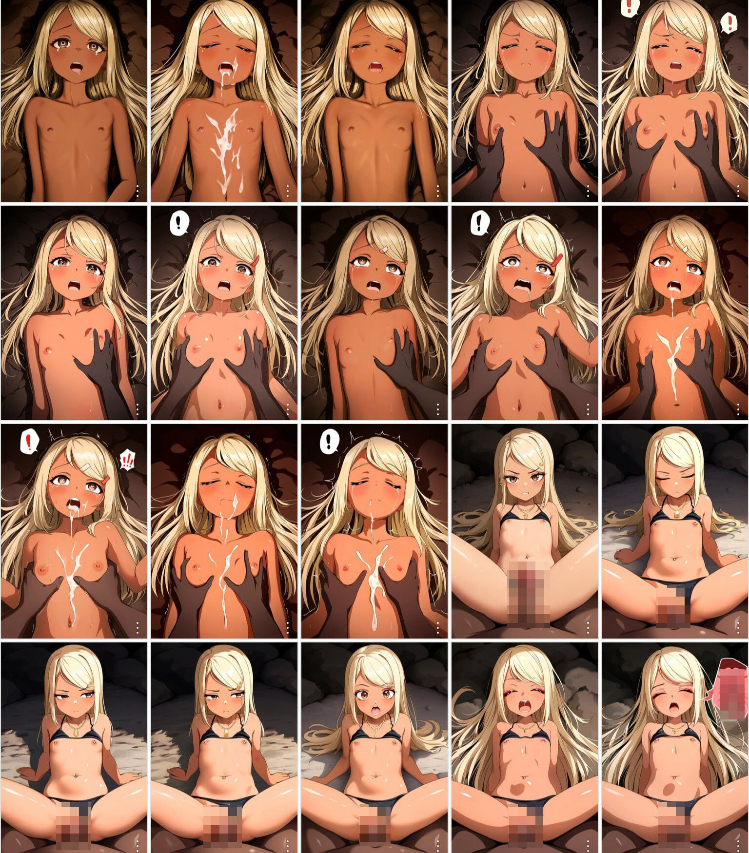 サンプル画像5:孕ませレ〇プ水着ギャル【133枚】(なべゆき屋) [d_435472]