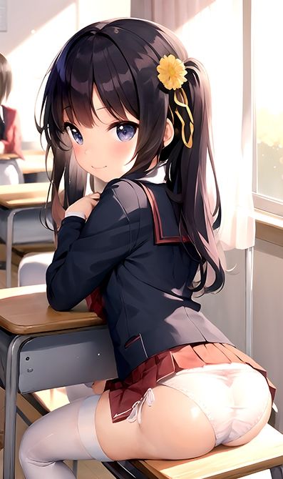 サンプル画像2:JKコスプレパンチラVol.6_おしり・ニーソックス すぐに使える？！インデックス付（PDF ＆ PNG）(あむかし屋) [d_435510]