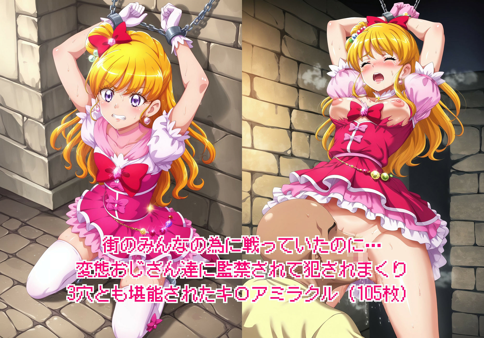 サンプル画像5:ヒロイン敗北 – お願い…もう許して5(絵心あいのAI生成アトリエ) [d_435547]