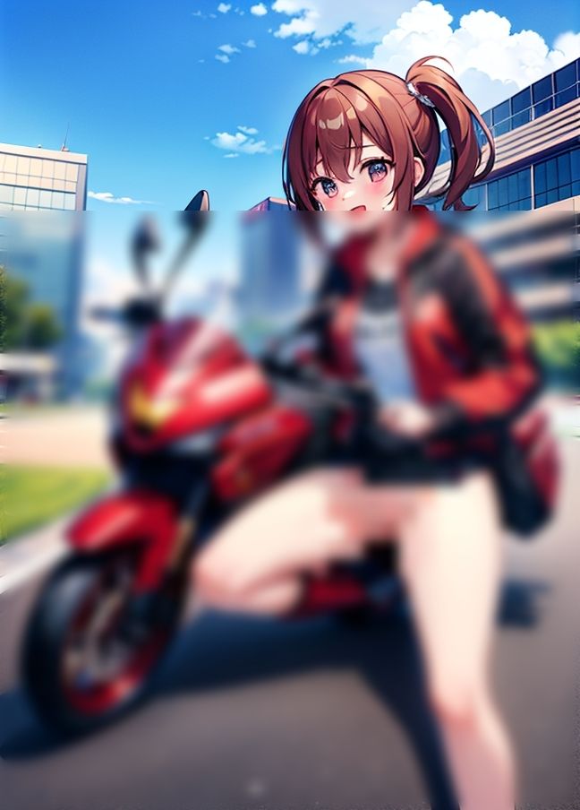 サンプル画像1:バイク乗りの’卑猥女暴走族＃(お布団) [d_435561]