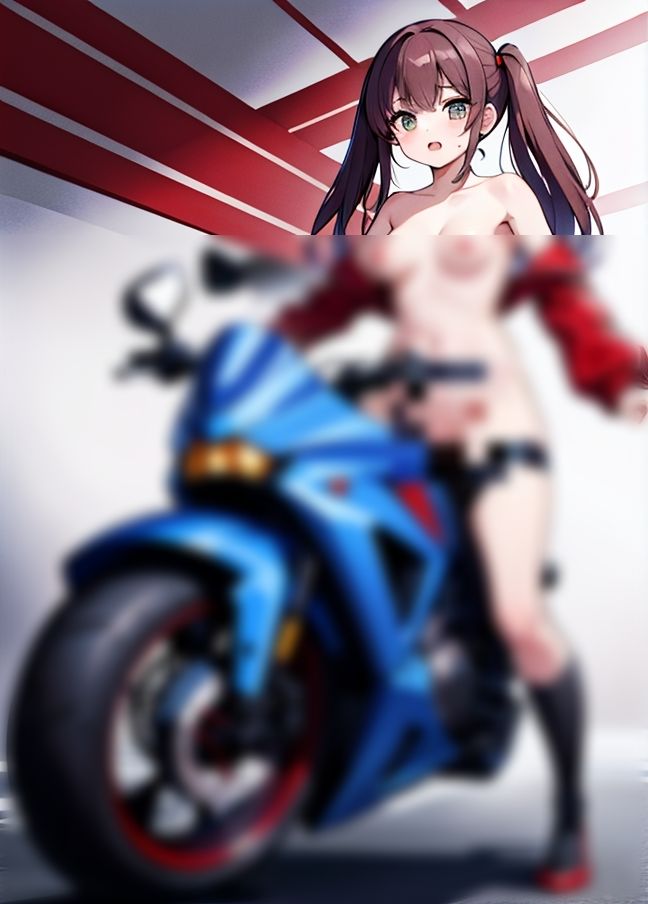 サンプル画像3:バイク乗りの’卑猥女暴走族＃(お布団) [d_435561]