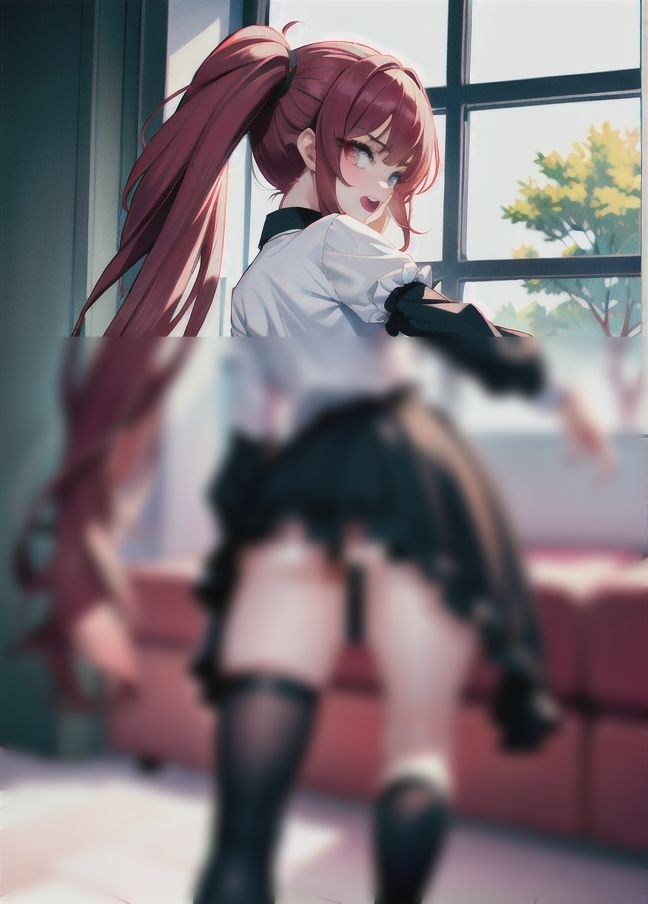 サンプル画像1:女子大生のお尻を後ろからバックハメ！「お尻を叩いて」「たくさん舐めて」「ガンガン突かれたいの」(ヤンデレAIちゃん) [d_435608]