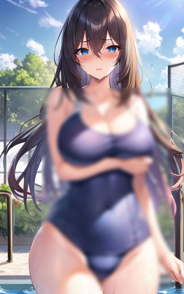 サンプル画像1:巨乳のモリマン少女にスク水着せてみた(スタジオカメレオン) [d_435636]