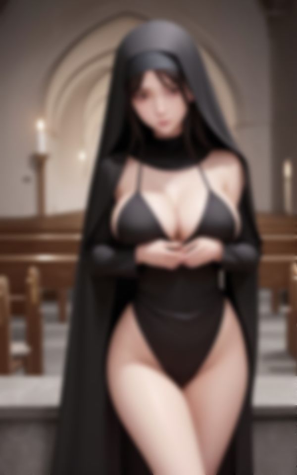 サンプル画像2:エロすぎるシスターが懺悔室でエチエチ写真撮影会(えいあい出版) [d_435706]