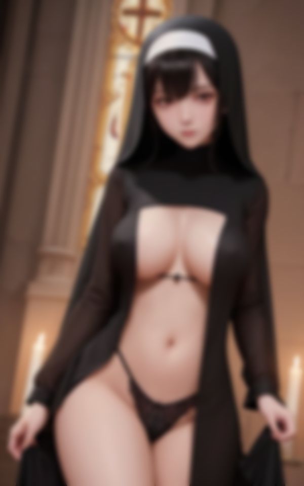 サンプル画像5:エロすぎるシスターが懺悔室でエチエチ写真撮影会(えいあい出版) [d_435706]