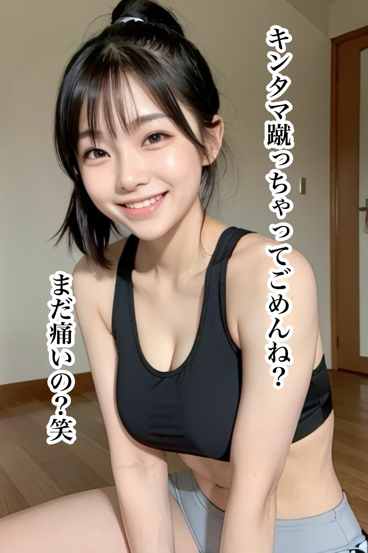 サンプル画像4:M向けグラビアAI写真集〜嘲笑・照れ笑い・大笑いする女性たち〜(-4) [d_435815]