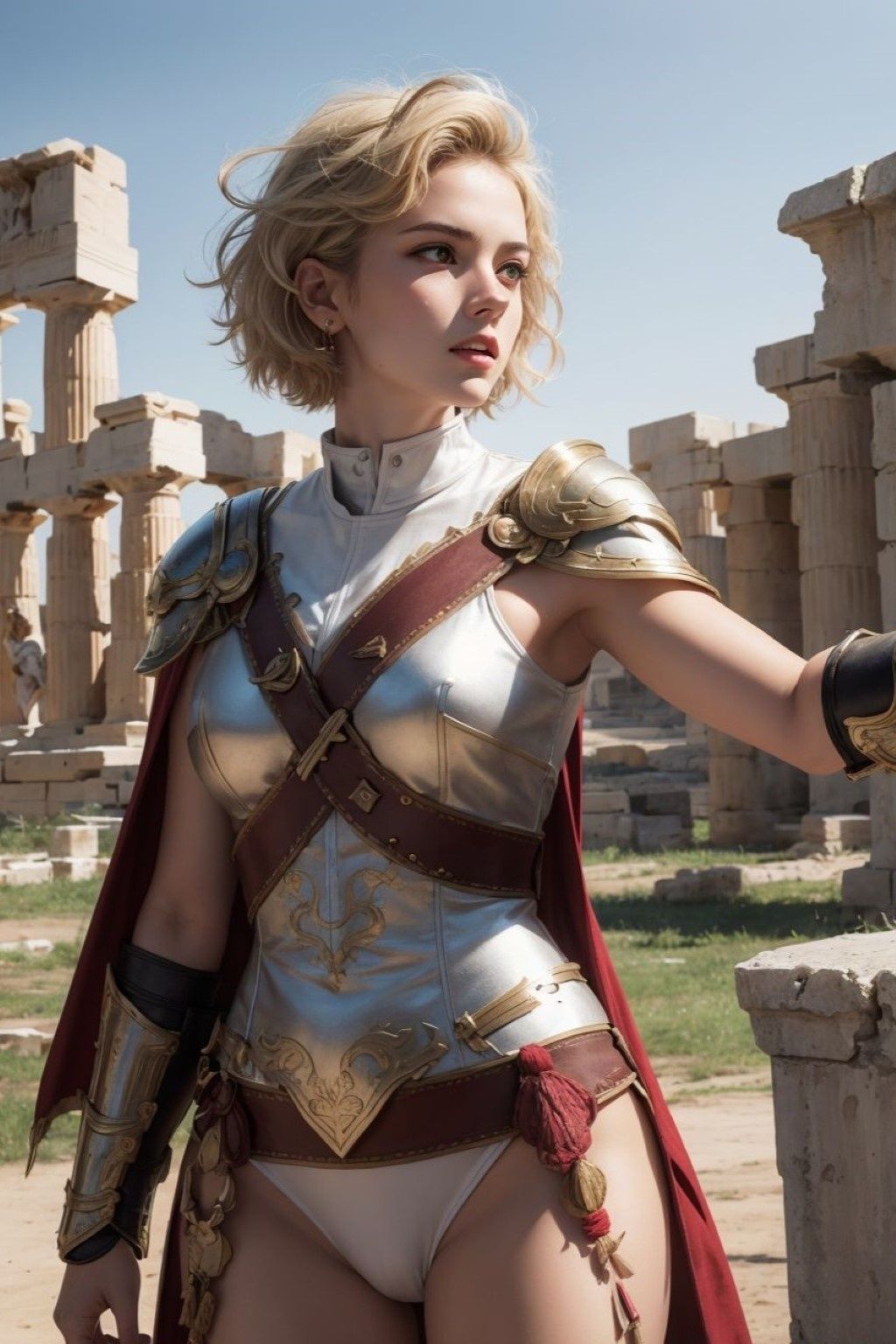 サンプル画像1:古代の女戦士(ツンドラ) [d_435838]