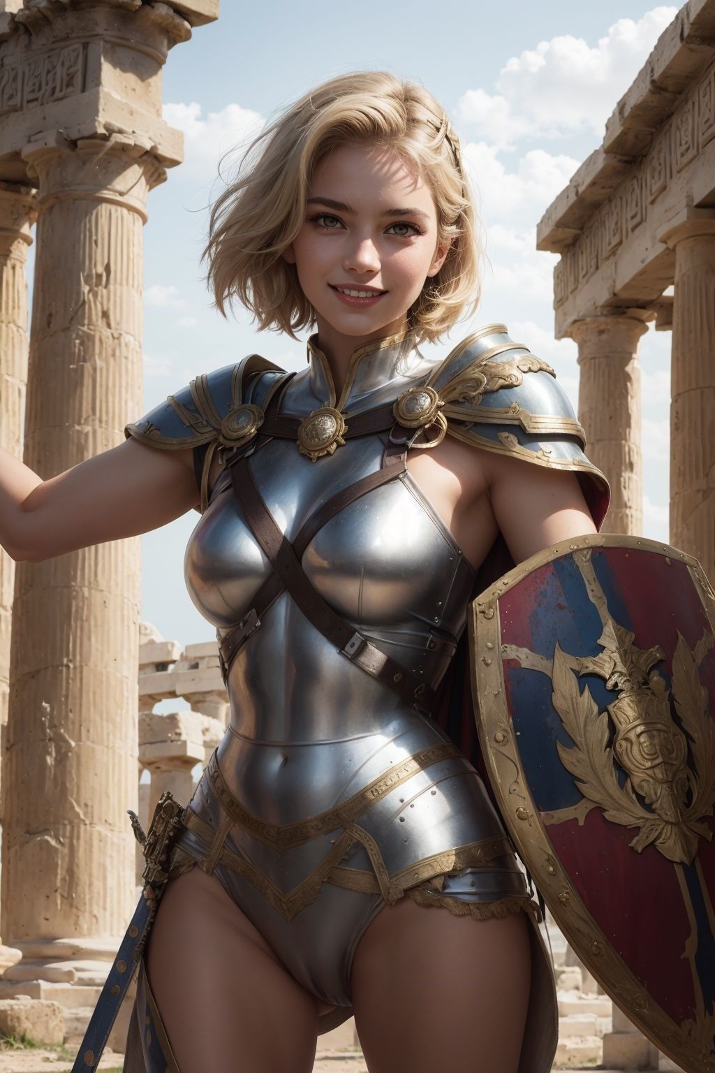 サンプル画像2:古代の女戦士(ツンドラ) [d_435838]