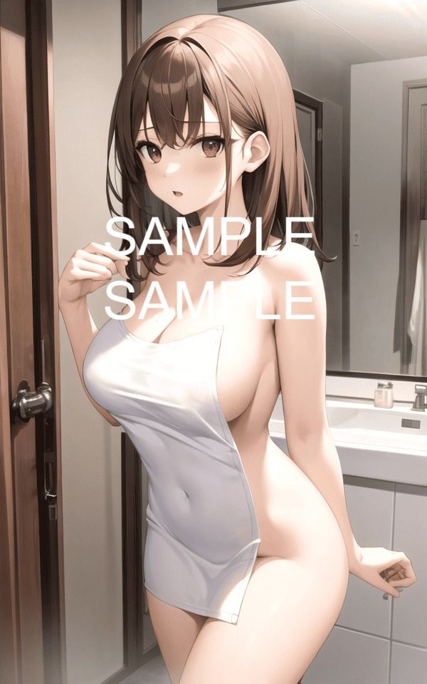 サンプル画像1:【300枚以上】バスタオルを巻いた美女イラスト集(ラテ) [d_435845]