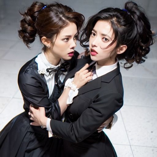 サンプル画像2:美女ファイトクラブキャットファイトAI動画Catfight1(CFAIC) [d_435870]