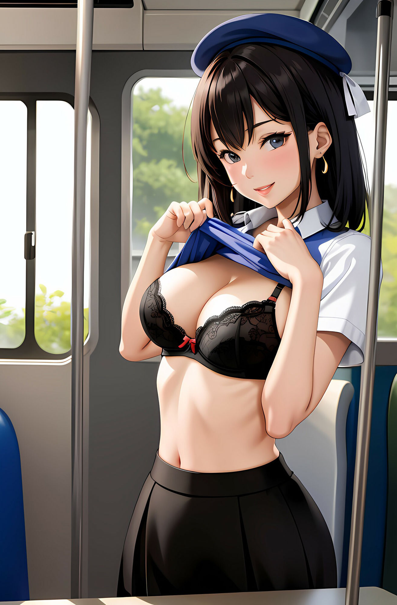 サンプル画像1:えちえちバスガイドガールズ(AIれんず) [d_435877]