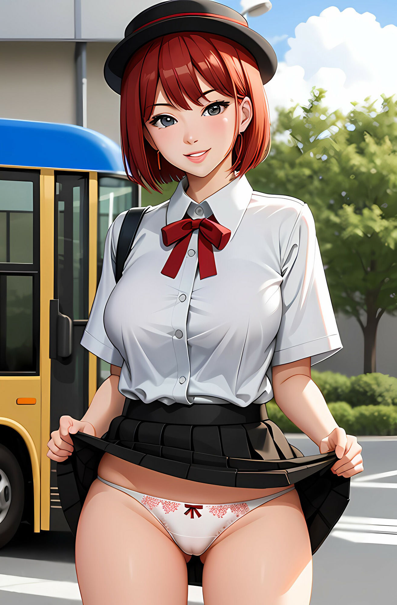 サンプル画像4:えちえちバスガイドガールズ(AIれんず) [d_435877]