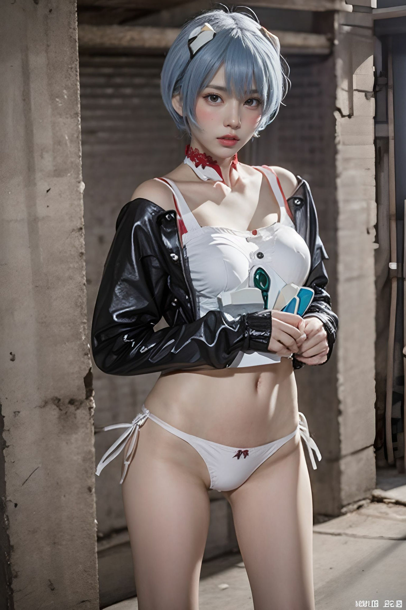 サンプル画像3:〜綾波レイ〜とにかくカワイイ娘にコスプレさせてヤリまくってみた(妄想族AI) [d_435928]