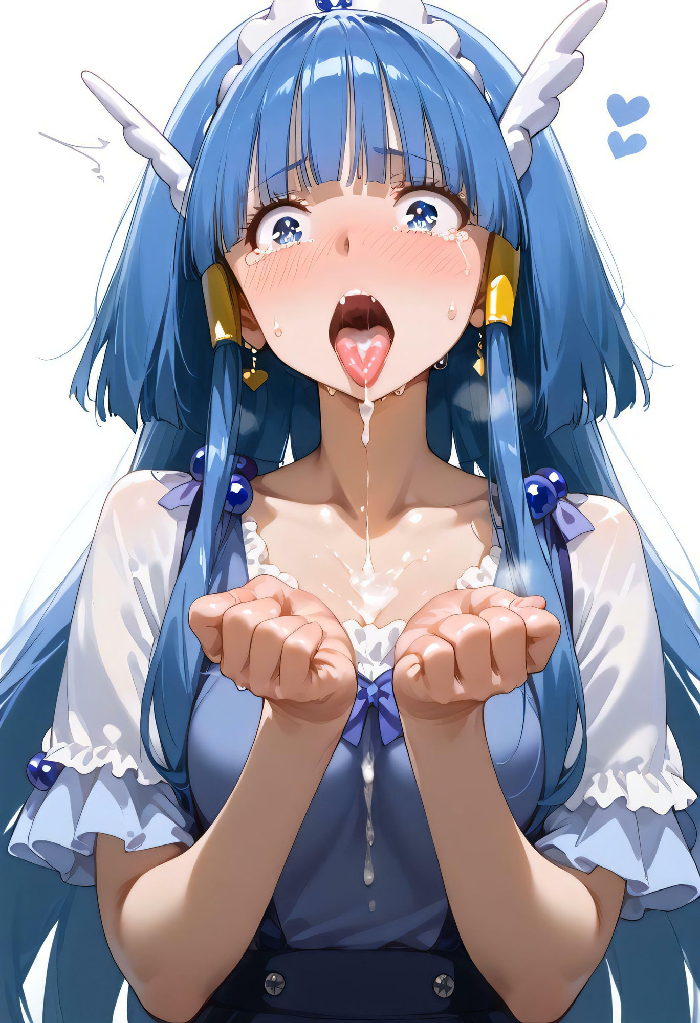 サンプル画像5:一生懸命やっています(ひよこの誘い) [d_436022]