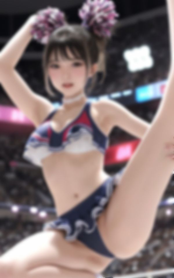 サンプル画像1:エロすぎる淫乱チアガールHな盗撮画像集(魅せるAI社) [d_436141]