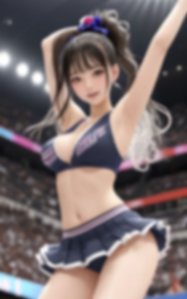 サンプル画像3:エロすぎる淫乱チアガールHな盗撮画像集(魅せるAI社) [d_436141]