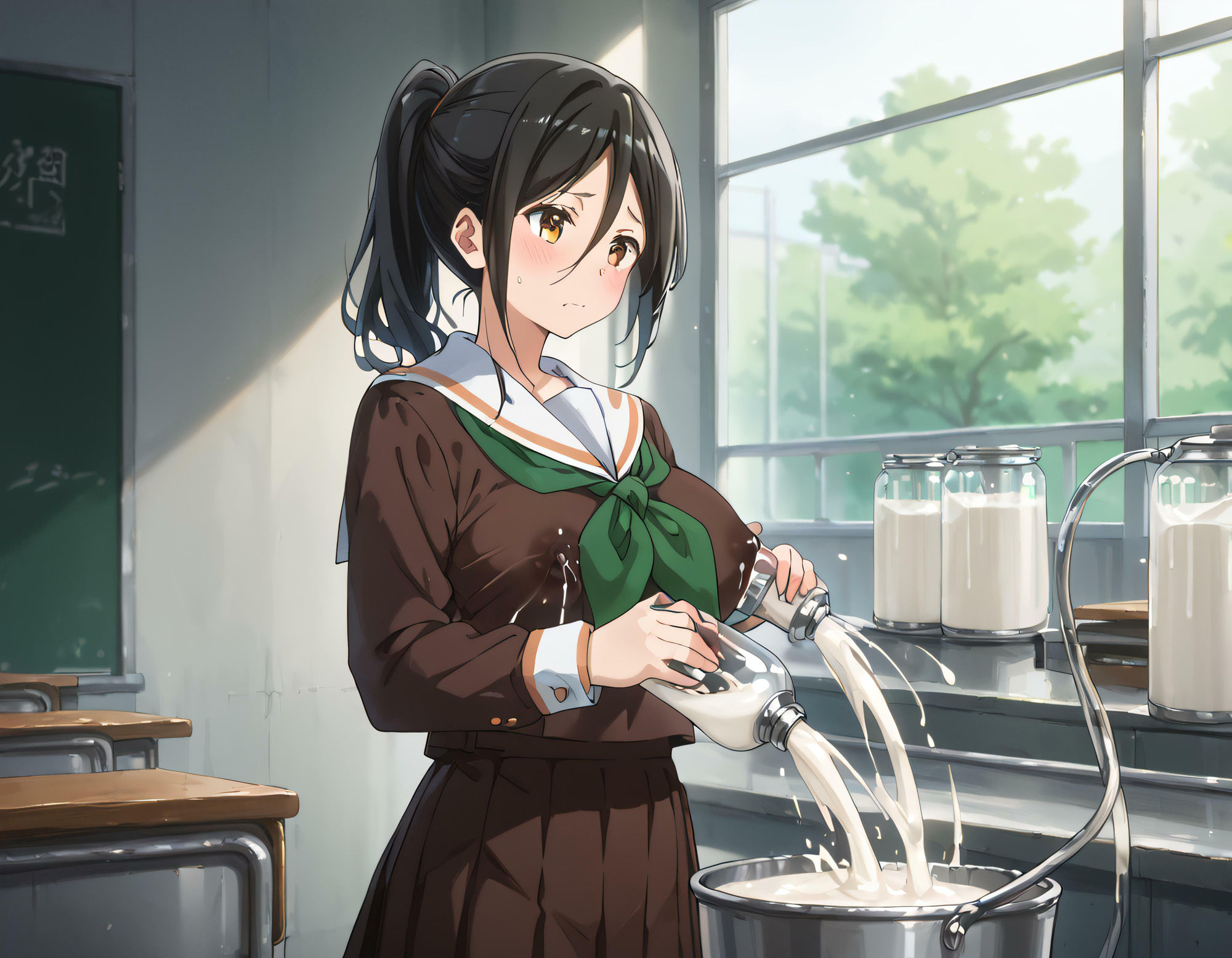 サンプル画像2:部活の前に(ふわりんぼし) [d_436160]