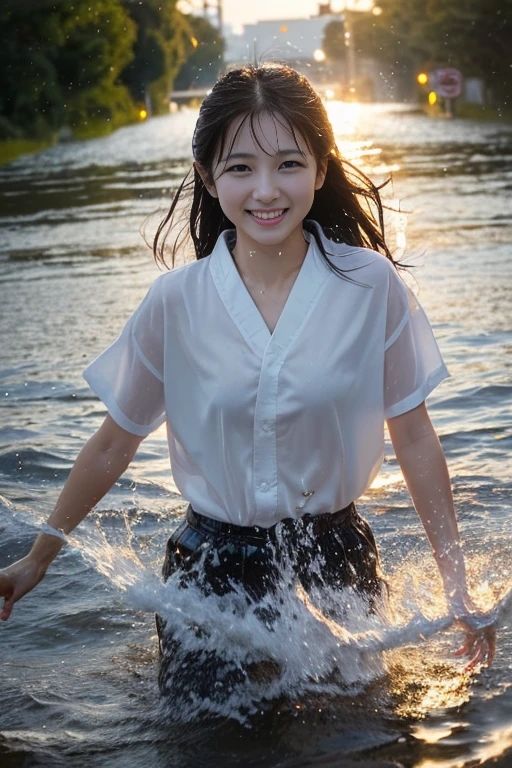 サンプル画像5:冠水AI美少女(AI.natsumoto) [d_436217]