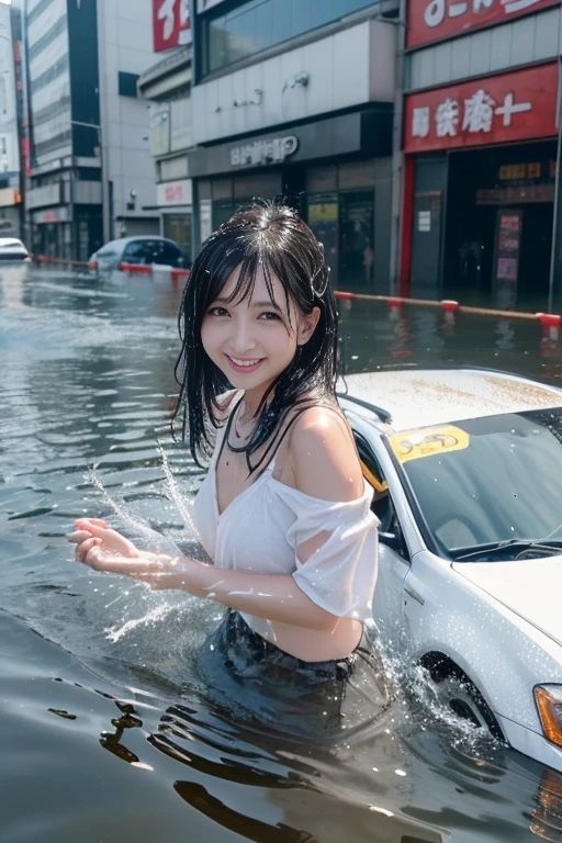 サンプル画像6:冠水AI美少女(AI.natsumoto) [d_436217]