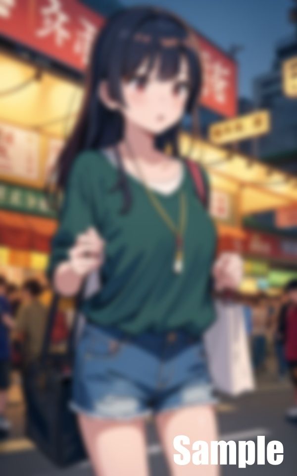 サンプル画像1:台湾夜市で乱心(のきるや) [d_436227]