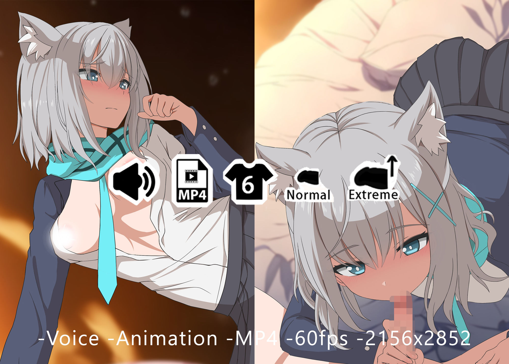 サンプル画像1:シロコ – 同人動画 （ぎんハハ）2024年(ぎんハハ) [d_436230]