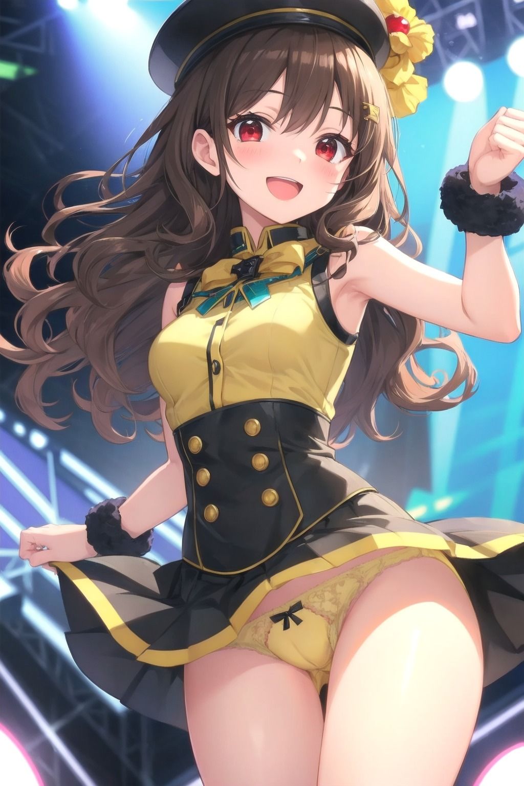 サンプル画像1:パンチラアイドル！黄衣装編(ぱんつ工房) [d_436233]