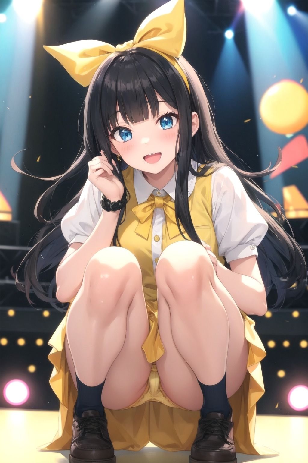 サンプル画像4:パンチラアイドル！黄衣装編(ぱんつ工房) [d_436233]