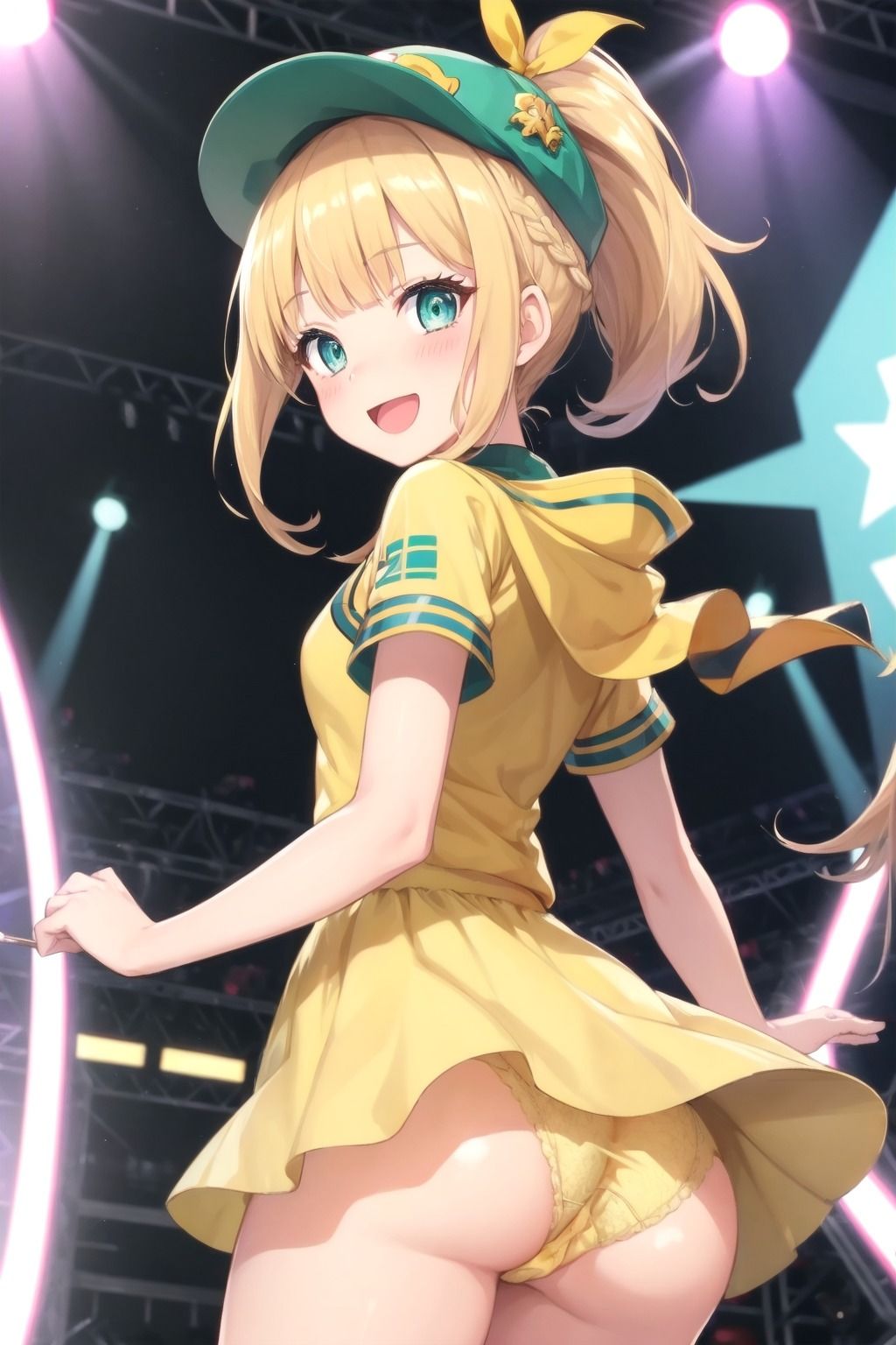 サンプル画像6:パンチラアイドル！黄衣装編(ぱんつ工房) [d_436233]