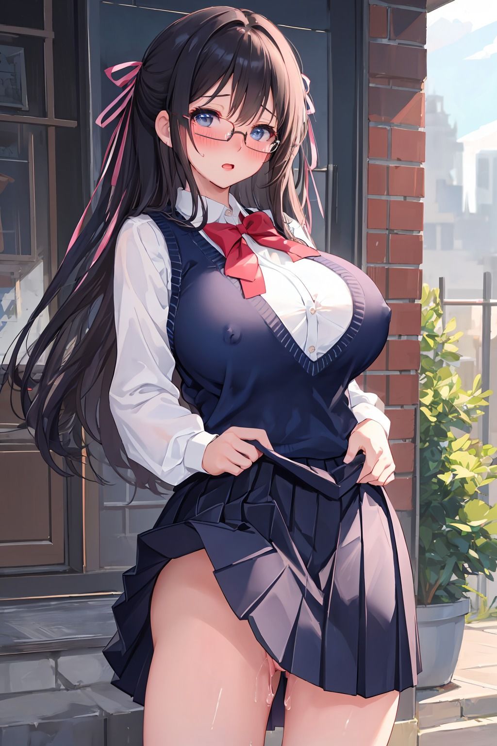 サンプル画像1:えちえちな眼鏡っ子でシコってみませんか？？(えちえちむふふご) [d_436239]