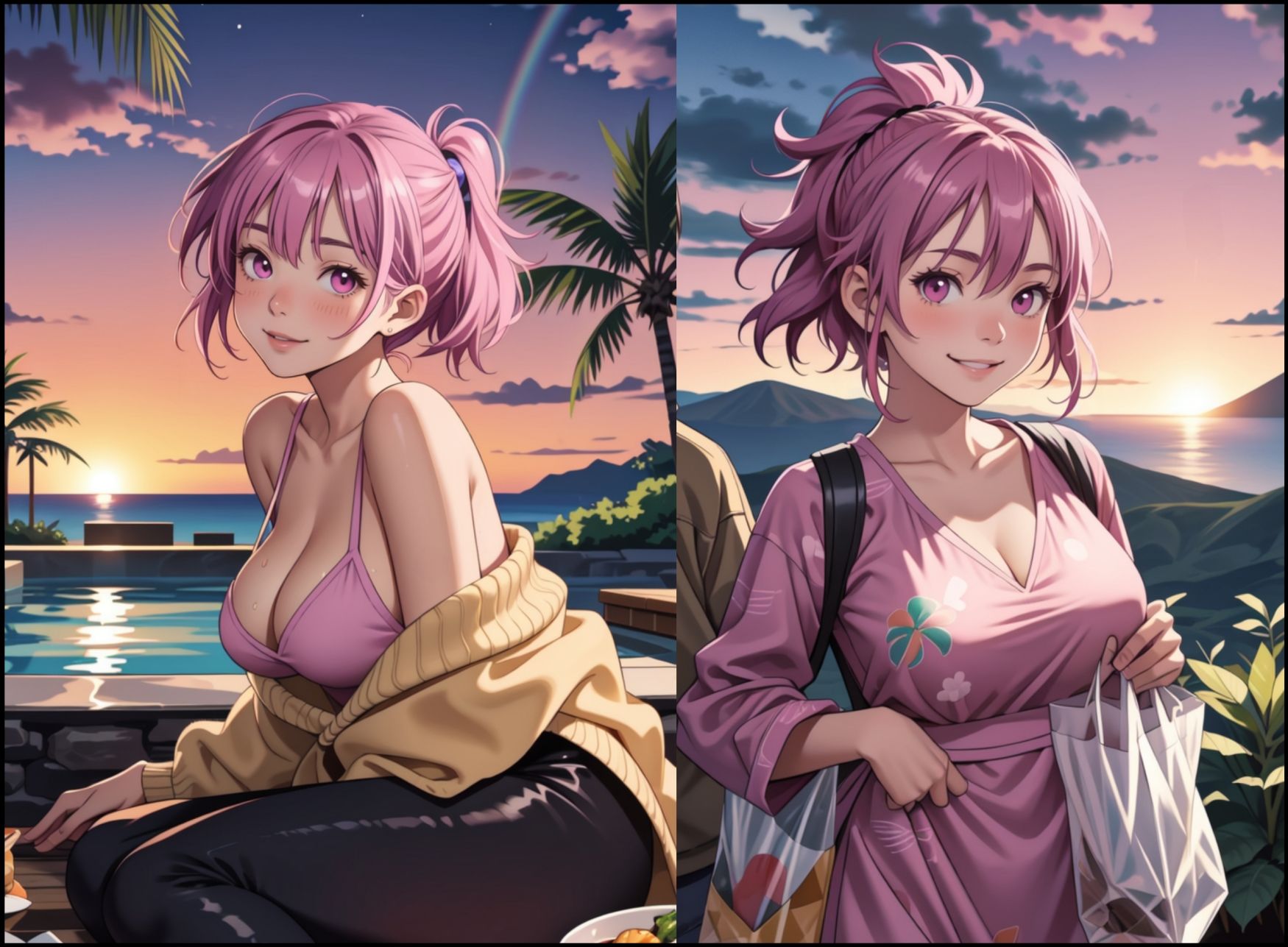 サンプル画像1:さつきのハワイで濡れ濡れバカンス(ピクセル詩人) [d_436267]