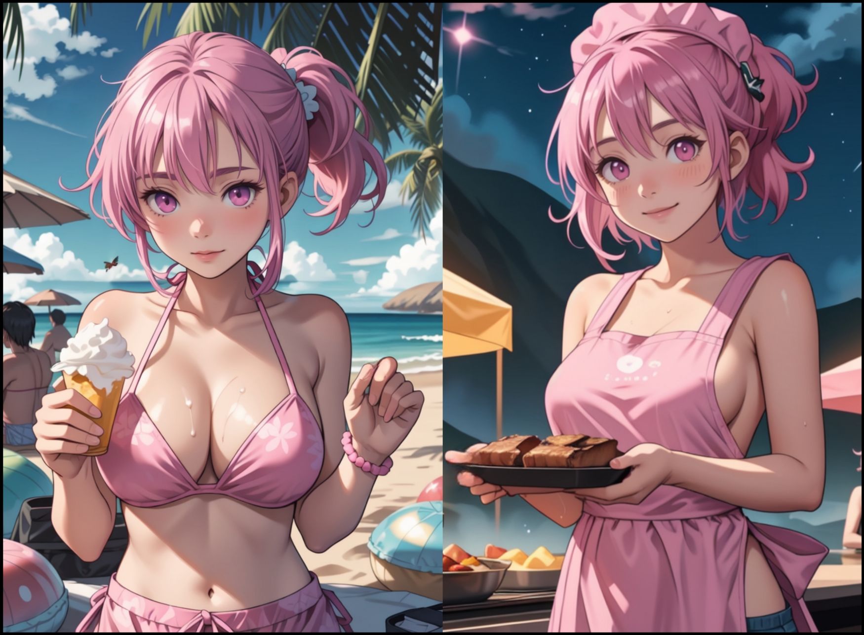 サンプル画像3:さつきのハワイで濡れ濡れバカンス(ピクセル詩人) [d_436267]