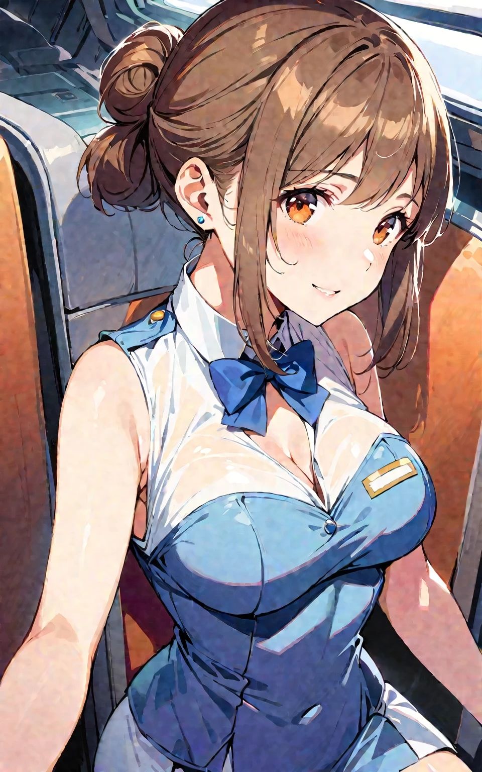 サンプル画像1:【R18写真集】スチュワーデス調教日誌(画像生成マン) [d_436279]