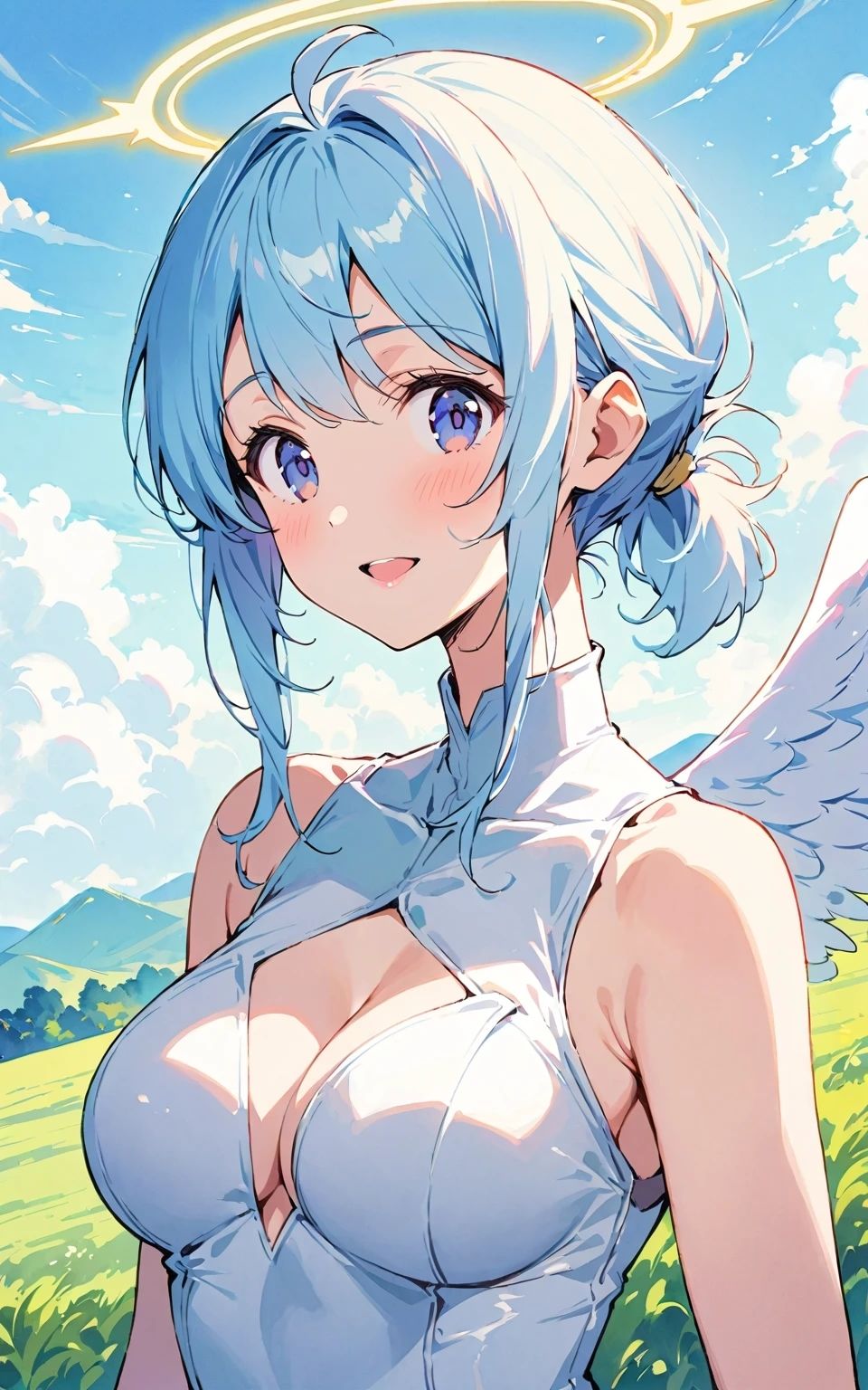 サンプル画像1:【R18】【美少女研究本】アヘ顔天使編(画像生成マン) [d_436290]