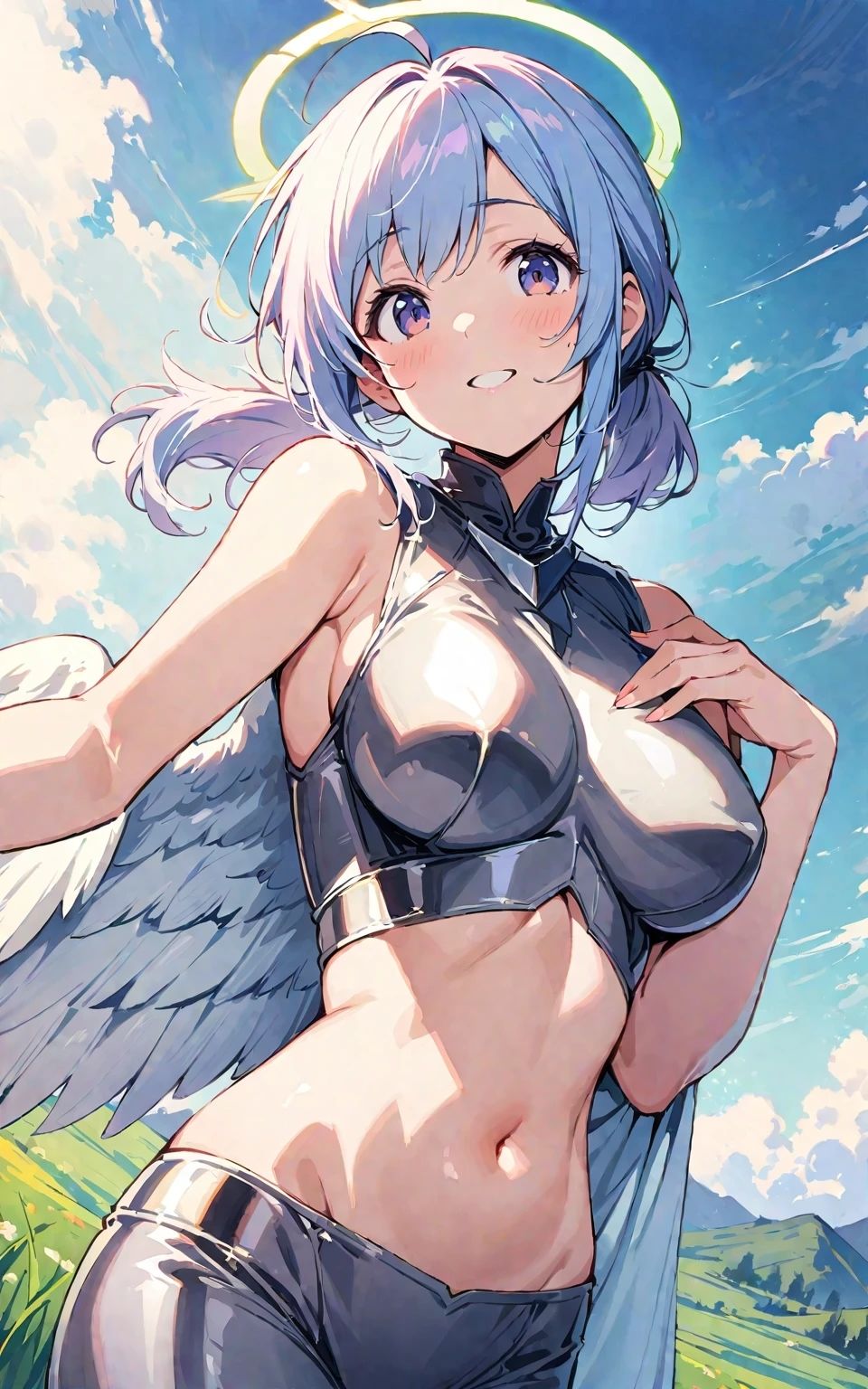 サンプル画像2:【R18】【美少女研究本】アヘ顔天使編(画像生成マン) [d_436290]