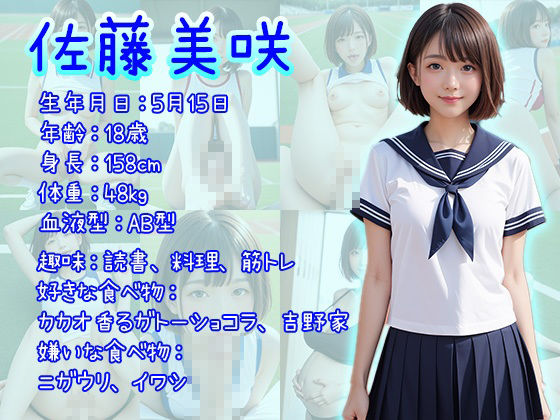 サンプル画像1:校内で密かに人気の陸上女子と種付けSEXしまくった件 陸上競技部 佐藤美咲(ころもち) [d_436300]