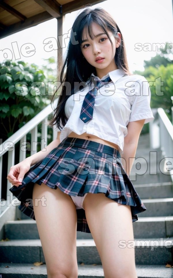 サンプル画像2:パンチラ特集！えっち大好きの痴女JKがパンチラ売春援交(妄想彼女企画) [d_436360]