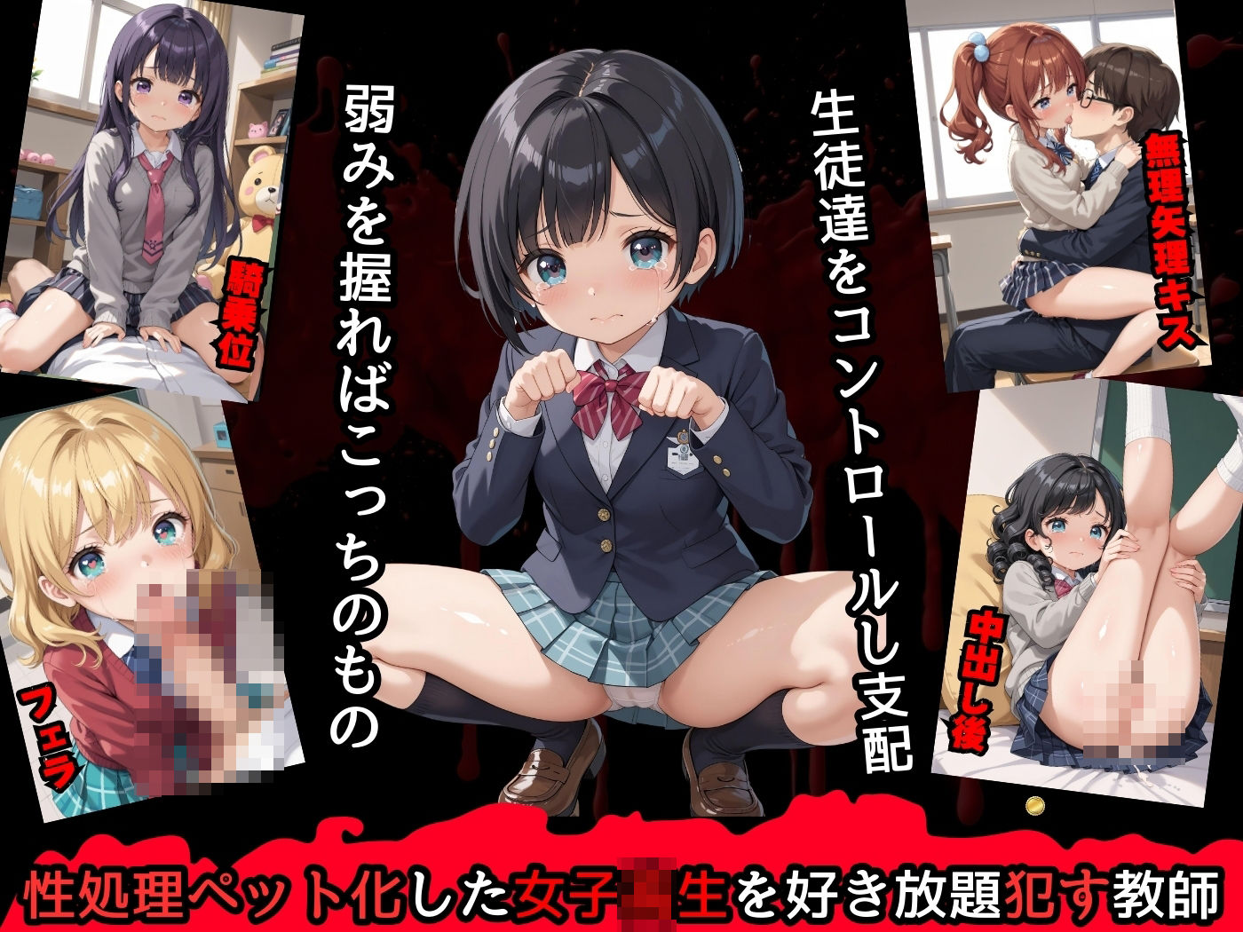 サンプル画像2:脅され犯●れた女子校生達（性処理ペット編）【短編ストーリー付】(violence  boy) [d_436401]