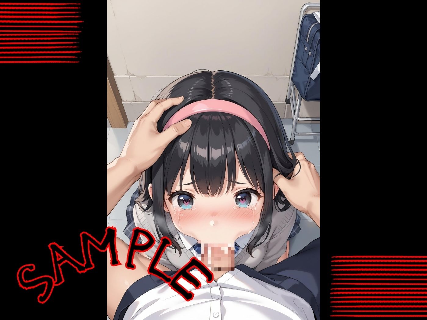 サンプル画像6:脅され犯●れた女子校生達（性処理ペット編）【短編ストーリー付】(violence  boy) [d_436401]