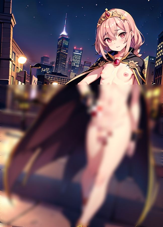 サンプル画像2:男の娘は巨根「真夜中に王子が街中で巨根をしごく」(クロックモンスター) [d_436428]